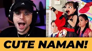 FUTURE STAR IN THE MAKING! | Grade 2 Filipina Sings 'Banal Na Aso' | reaction