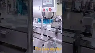 Tin blik sealer machine, gekookte bonen, ingeblikte vlees kan krimpende machine