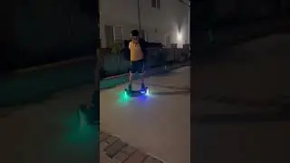 Coolest Hover w/ LED Lights + Bluetooth #shorts #fun #technology #hoverboard