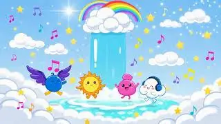 Rainbow Cloud Waterfall Party