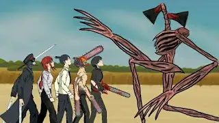 CHAINSAW MAN, Black Denji, Aki Hayakawa, Makima, Katana Man vs Siren Head || Рисуем Мультфильмы 2
