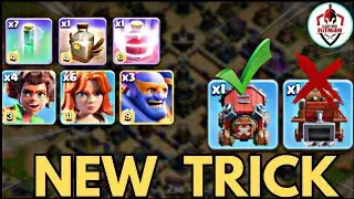 NEW TRICK | NO. 1 Strategy | RC Walk With Root Rider Super Bowler Valkyrie Spam Attack TH17 | COC