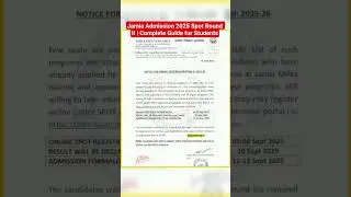 2. JMI Spot Round 2 Admission 2025 | Registration Dates, Result & Formalities Explained  #topcampus