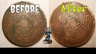 Restored Chinese Copper Coin : HoNan 200 Cash [1928]
