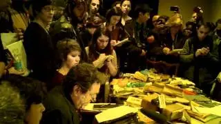 OWS - Press conference about destruction of books