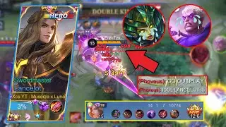 BEST OUTPLAY MOMENT BY TOP GLOBAL LANCELOT MUSERZA | CRAZY GAMEPLAY LANCELOT MUSERZA - MLBB
