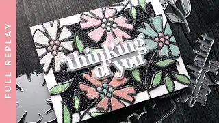 LIVE REPLAY - Glitter Die Cut Inlay + Inventory Blowout Sale!
