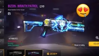 First bizon skin in free fire😍😍/Next weapon royale/New update