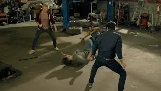 Johnny and Daniel vs Thugs | Garage Fight Scene | Cobra Kai Season 3