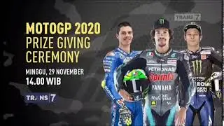 Promo Trans7 : MotoGP 2020 Prize Giving Ceremony [5sec]