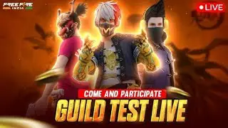 free fire live stream  Guild Test😎