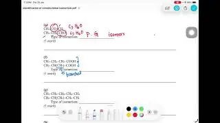 Video 7c: Practice identify type of constitutional isomers 