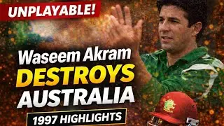 Glorious spell of bowling | Amazing swing by Waseem Akram 