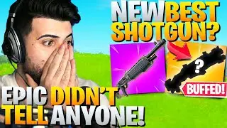 Epic Kept This *HUGE* Shotgun Buff A SECRET! (New Best Shotgun!?) - Fortnite Battle Royale