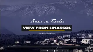 Snow in Troodos. View from Limassol. Panasonic CX10