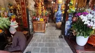 Vietnam - Buddhist chanting at Ho Chi Minh mausoleum temple