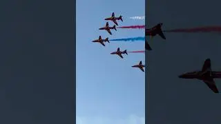 Red Arrows Stunning Formation & Cross Pass | Malta Airshow 2025