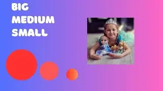 Learn Sizes with Dolls Big Medium Small  #for kids