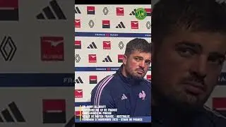 Conf&eacute;rence de presse du XV de France avec Gr&eacute;gory Alldritt, veille de match France - Australie 