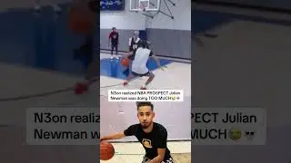 N3on realized NBA PROSPECT Julian Newman was doing TOO MUCH😭👀 #nba #juliannewman #n3on