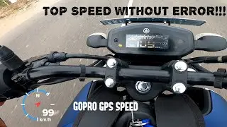 YAMAHA FZ-S V3 TOP SPEED RUN || GPS speed vs instrumental speed