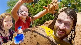SAND SPA on the BEACH!!  Buried by Niko & Navey! Salon and Surf by Adley! Best Family Vacation Ever
