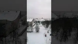 Snow timelapse Lithuania vilnius #timelapse #winter #life #snow #travel #castle #views