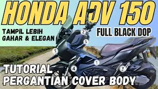Tutorial Modifikasi Honda ADV 150 Full Black, Tampil Lebih Gahar & Elegan