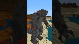 Godzila vs MehaGodzila | Battle of the Titans in Minecraft #shorts
