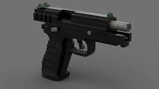 Custom Lego Gun MOC: FN FNP-9 [P-9 R6S]
