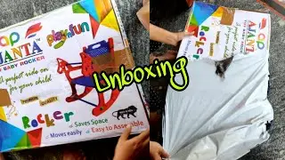 Baby  Folding Rocking chair unboxing | Baby chair unboxing video| Amazon Baby chair fitting