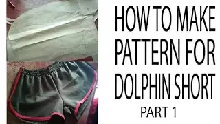 Paano gumawa ng dolphin short pattern part 1(How to Make Pattern Dolphin Shorts)-Part 1-