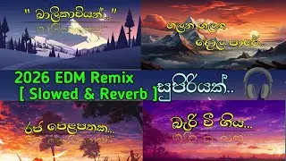 EDM හිතට දැනෙන මතකයන් | Best Sinhala EDM Chill Mix 2026