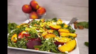 Quick & Easy: Moonlight Peach Spinach & Avocado Salad
