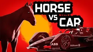 Formula E Gen2 Car vs A Horse! A Red Dead Redemption Comparison