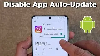 How to disable App auto updates on Android