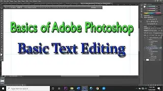 Adobe Photoshop Tutorial: Basic Text Editing Tagalog