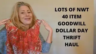 40 ITEM GOODWILL THRIFT HAUL TO RESELL FOR PROFIT ON POSHMARK, MERCARI AND TRADSEY