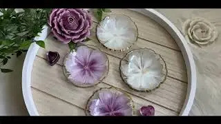 DIY 3D Flower Resin Trinket Bowls | Stunning Resin Art Tutorial