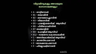 Kerala PSC Vitamins #gk #keralapsc #lgs #ldc #cpo #fireman #vitamin #psctips #psc