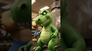 T-Rex en el GYM (Expectativa vs Realidad) 🦖💪 #shorts  #gymhumor  #dinosaurios #animacion3d #humor