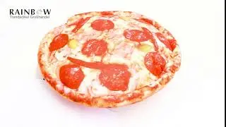 Kissen Pizza Pizzakissen - Trendartikel Gro&szlig;handel Rainbow