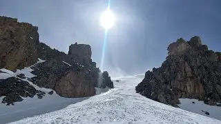 Skiing Berthoud Pass: Hourglass Couloir