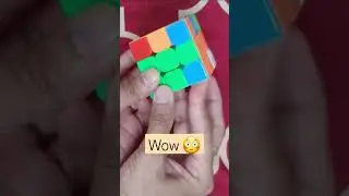 Rubik's cube solved 😳 #rubikscube #cubetrickvideo #rubikcube #cubesolutions