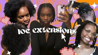🥳🪴My new loc journey + installing my loc extensions | Therealcorini