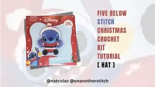 How to Crochet Stitch 🎄🧶 | FIVE BELOW Christmas Crochet Kit (Part 7: Hat)