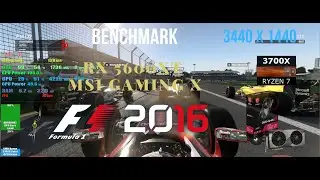 F1 2016 RX 5600 XT MSI GAMING X Benchmark Ryzen 3700x Ultrawide 3440x1440