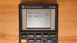 TI-80 Calculator - Draw Pegs v1.0 Gameplay