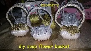 افكار تزيين الصابون على شكل سلات زهور تحفة  اصنعيها بنفسك
