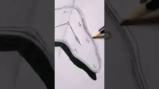 3d clock drawing @HanzlahAhmadArt #art #artist